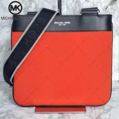 MICHAEL KORS　ショルダーバッグ　ロゴ　無地　トートバッグ　オレンジ