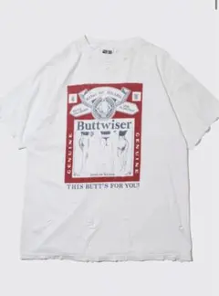 90's Buttwiser Tee XL White - メルカリ