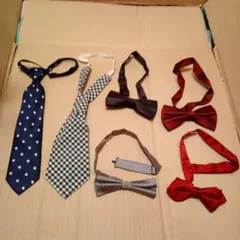 ネクタイ　蝶ネクタイ　付けネクタイ　6点　まとめ
