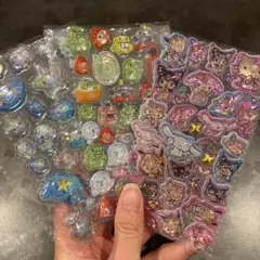 たまごっち　日焼けサンリオ　ボンボンドロップシール　あわわちゃんウォーターシール