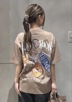 ロデオクラウンズ Key Ring Tシャツ（ライトブラウンＬサイズ）のサムネイル