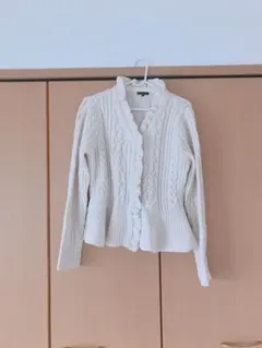 トゥービーシックペプラムニット◯アランカーディガン