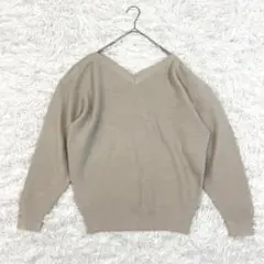 MOUSSY マウジー ニット ゆったり F Vネック きれいめ 上品