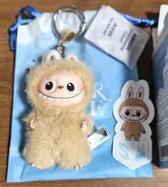 【正規品】ラブブ ぬいぐるみキーホルダー イニシャル　S