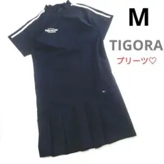 TIGORA♡モックネック*プリーツ*ワンピース♡M　ゴルフ/スポーツ/テニスのサムネイル