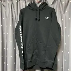 Champion ブラック パーカー プルオーバー 古着 ストリート