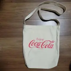 Coca-Cola キャンバス ショルダーバッグ アイボリー