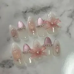 【no.03】ジェルネイル ネイルチップ マグネットネイル オーダー