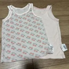 ユニクロ コットンメッシュタンクトップ タンクトップ 肌着 90cm