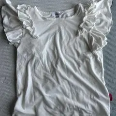 CLOSSHI KIDS フリル袖 Tシャツ ホワイト 130cmのサムネイル