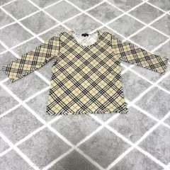 美品　Burberry LONDON バーバリーLONDON カットソー七分袖