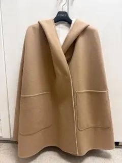 新品　ユナイテッドアローズ　売切色キャメル/エクリュ　リバーシブル　ケープ