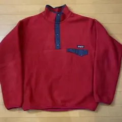 マ*ル様 赤 patagonia スナップt シンチラ フリース