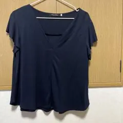 COCO DEAL フリル袖 ブラウス ネイビー 2