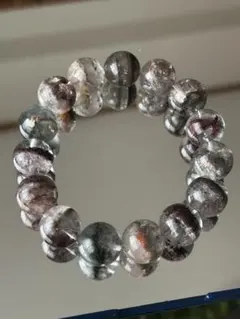高透明度 大玉14mm ガーデンクォーツ ブレスレット 内径17cm