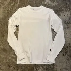 古着 Champion チャンピオン 長袖 Tシャツ Sサイズ 白