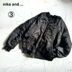 ニコアンド　美品♡リバーシブル♡ジャケット♡黒 ♡ブルゾン♡ファージャケット