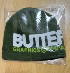 butter goods ニット帽 深緑 ビーニー グリーン バターグッズ