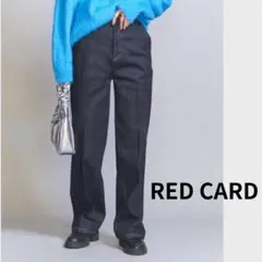 24SS　RED CARD　レッドカード Tyler ルーズストレート 紺 25