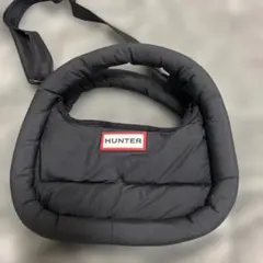 HUNTER ブラック ショルダーバッグ