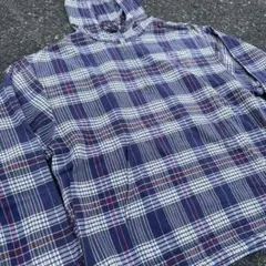90s J.Crew 巨人タグ　コットンチェック　アノラックパーカー　名作