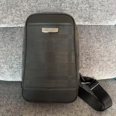 【新品】ブラックレーベル クレストブリッジ BLチェック レザー切換ボディバッグ