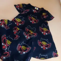 【HYSTERICMINI】黒Tシャツとボトムセットアップ　ワンピース　ヒスミニ