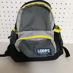 LOOPS バックパック リュック キッズ ミニリュック グレー イエロー
