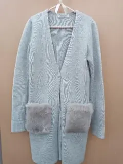 MISCHE MASCH ミッシュマッシュ ロングカーディガン M グレー