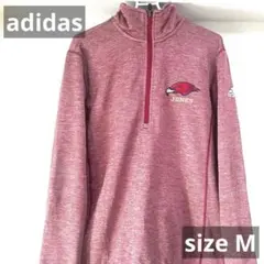 adidas climawarmアディダス ハーフジップ スウェット　M レッド