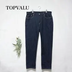 【美品】TOPVALU　デニムパンツ　インディゴブルー　W85　L～XL相当のサムネイル