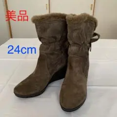 スウェードブーツ ★24cm★fed INTERNATIONAL ❤️美品❤️