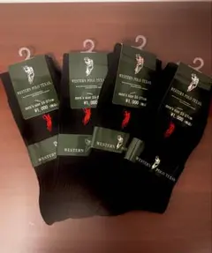 WESTERN POLO TEXAS ブラックソックス 25-27cm