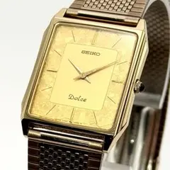 稼動 SEIKO ドルチェ 7740-5000 クイックドゥ 金文字盤 腕時計
