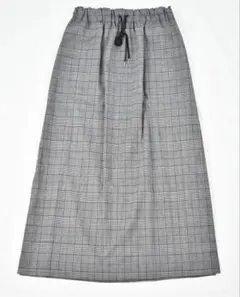 【新品】マノン　チェックサイドタックタイトスカート