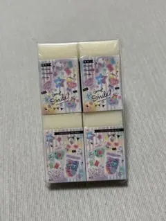 E: まとまるくん消しゴム　４個　スイーツスマイルのサムネイル