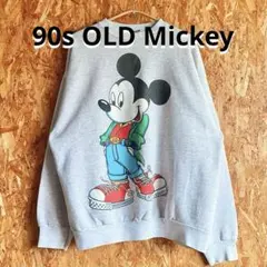 90s OLD Mickey オールド ミッキー 大判プリント ディズニー レア