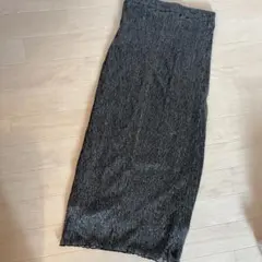 ストレッチタイトスカート 黒とシルバーのストライプのサムネイル