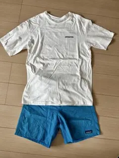 patagonia スポーツタイツ グレー ロゴ ボーダー ポリエステル - メルカリ