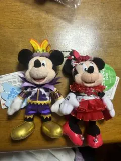 トロピカルスプラッシュ ミニー ミッキー ぬいぐるみバッジ