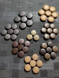 ボタン　茶系　（i-1）