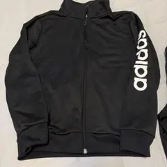 adidas キッズ ジャージ 上130 ブラック