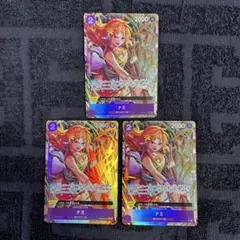 【即日発送‼️】 ナミ 紫デッキ強化パーツ R パラレル 3枚セット‼️