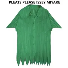 希少 PLEATS PLEASE ISSEY MIYAKE ブラウス 裾ギザギザのサムネイル