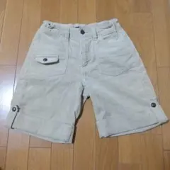 150cm女児コーデュロイハーフパンツ