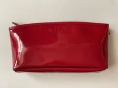 Dior レッドポーチ CDロゴ付き
