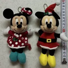 ディズニー ミッキー ミニー ぬいぐるみ マスコット ポーチ クリスマス