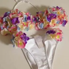 チュアンピサマイ 正規品 ミックスカラー お花 ビキニ