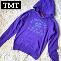 TMT プルオーバー パーカー パープル スウェット コットン ラグラン Sのサムネイル