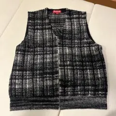 Supreme Brushed Argyle Zip Up Vest - メルカリ